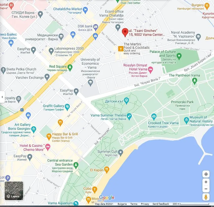 New The Twins Varna Two-Bedroom, Apt 5 At 15 Tsani Ginchev Street, Floor 3 Apartment
