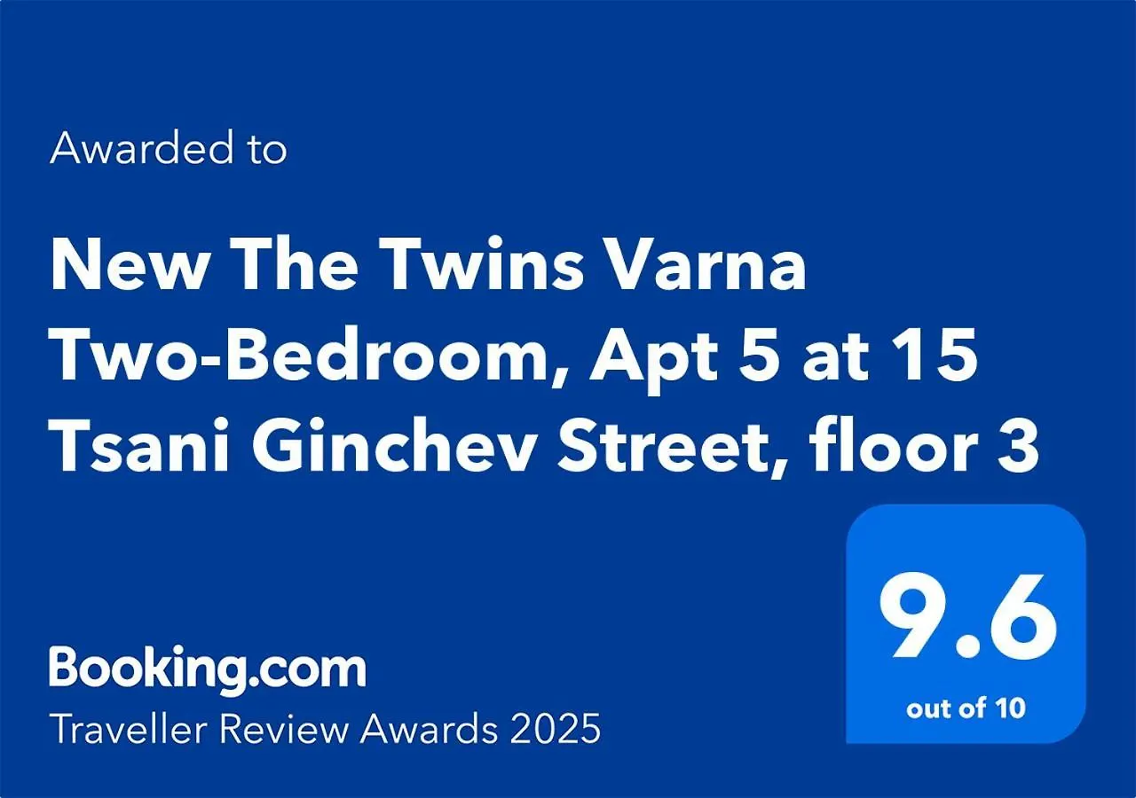 New The Twins Varna Two-Bedroom, Apt 5 At 15 Tsani Ginchev Street, Floor 3 Bulgaria